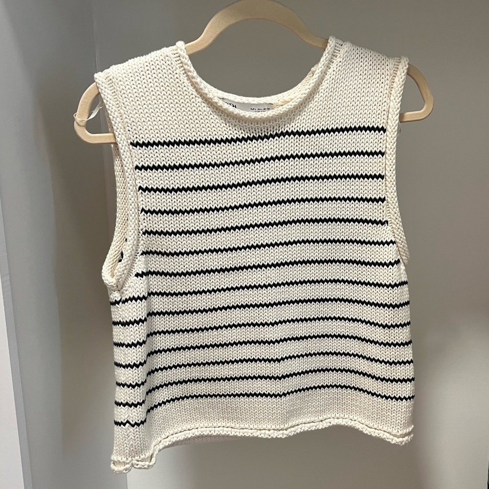 Zara Striped Knit Top